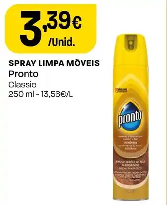 SPRAY LIMPA MÓVEIS Pronto Classic 250ml