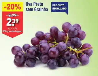 ALDI Uva Preta sem Grainha 500g promoção