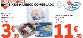 E.Leclerc TENTÁCULOS DE POTA PÊCHE OCÉAN 800g promoção