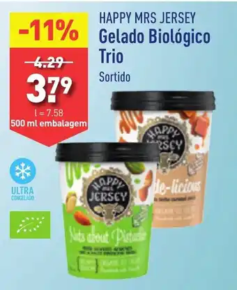 ALDI HAPPY MRS JERSEY Gelado Biológico Trio 500ml promoção