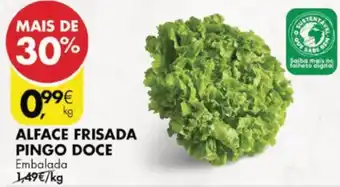 Pingo Doce Alface Friscada Pingo Doce promoção