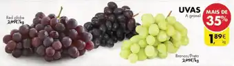 Pingo Doce Uvas Red Globe, Branca/Preta promoção