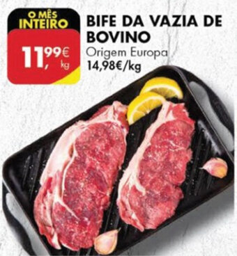 Pingo Doce Bife da Vazia de Bovino promoção