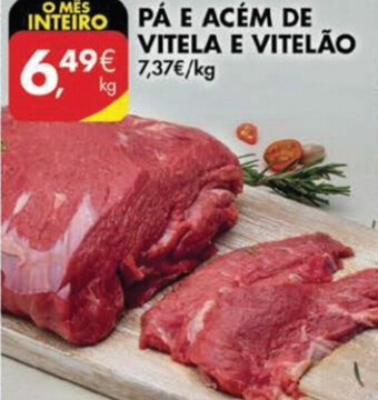 Pingo Doce Pá E Acém de Vitela E Vitelão promoção