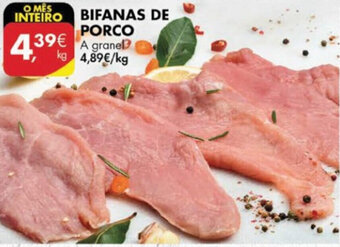 Pingo Doce Bifanas de Porco promoção