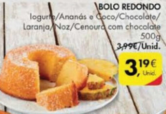 Pingo Doce Bolo Redondo 500g promoção