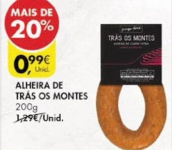 Pingo Doce Alheira de Trás Os Montes 200g promoção