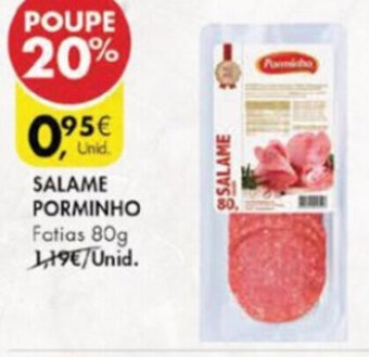 Pingo Doce Salame Porminho 80g promoção