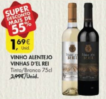 Pingo Doce Vinho Alentejo Vinhas D'el Rei 75cl promoção