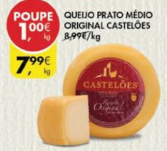 Pingo Doce Queijo Prato Médio Original Castelões promoção