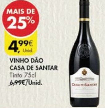 Pingo Doce Vinho Dão Casa de Santar 75cl promoção
