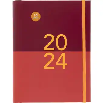 Continente Agenda Semanal A5 Color Block com Elástico 2024 (várias cores) promoção