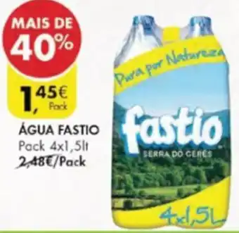 Pingo Doce Água Fastio 4x1,5lt promoção