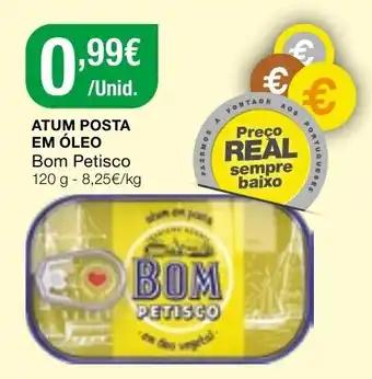 Intermarché Atum Posta em Óleo Bom Petisco 120g-8,25kg promoção