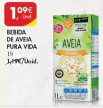 Pingo Doce Bebida de Aveia Pura Vida 1lt promoção