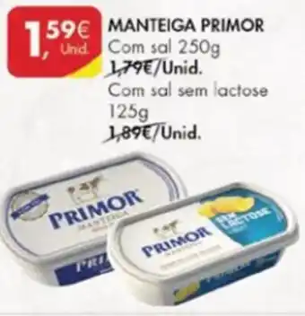 Pingo Doce Manteiga Primor 250g promoção