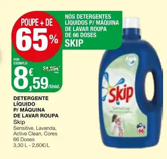Detergente Líquido P/Máquina de Lavar Roupa Skip 3,30L - 2,60L