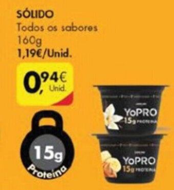 Pingo Doce YoPro Sólido 160g promoção