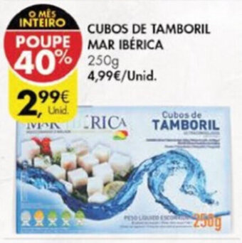 Pingo Doce Cubos de Tamboril Mar Ibérica 250g promoção