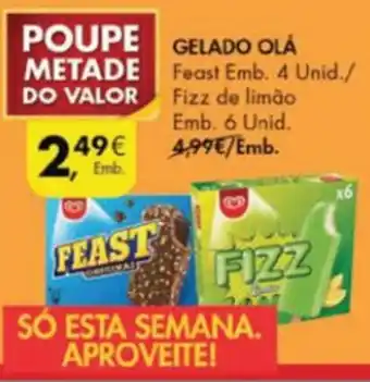 Gelado Olá 4 Unid / 6 Unid