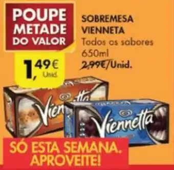 Pingo Doce Sobremesa Vienneta 650ml promoção
