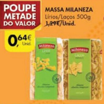 Pingo Doce Massa Milaneza 500g promoção
