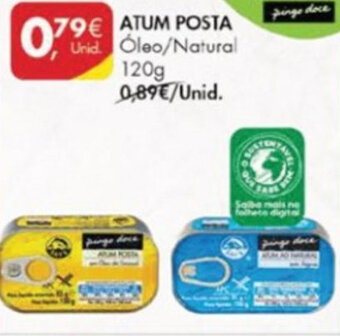 Pingo Doce Atum Posta 120g promoção