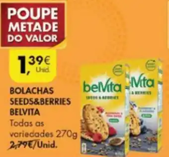 Bolachas Seeds & Berries Belvita 270g