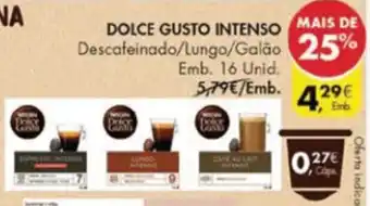 Pingo Doce Dolce Gusto Intenso 16 Unid promoção