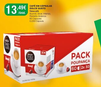 Intermarché Café em Cápsulas Dolce Gusto Nescafé promoção