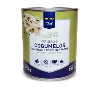 Makro METRO Chef Cogumelos Lam.Pizzas 2Kg promoção
