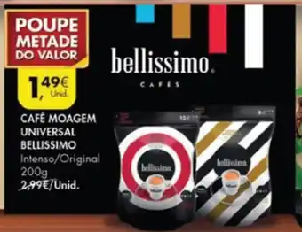 Pingo Doce Bellissimo Café Moagem Universal 200g promoção