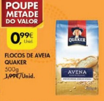Pingo Doce Flocos de Aveia Quaker 500g promoção