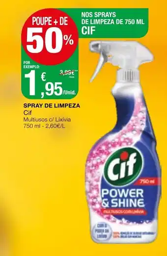 Intermarché Spray de Limpeza Cif 750ml promoção