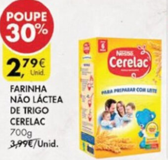 Pingo Doce Farinha Não Láctea de Trigo Cerelac 700g promoção