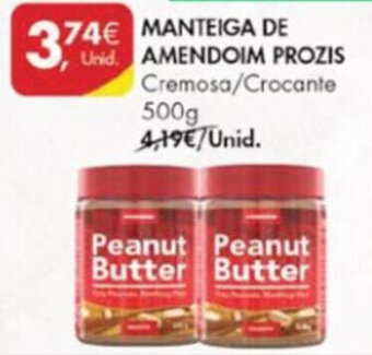 Pingo Doce Manteiga de Amendoim Prozis 500g promoção