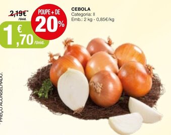 Intermarché Cebola 2kg promoção