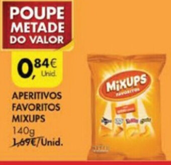 Pingo Doce Aperitivos Favoritos Mixups 140g promoção