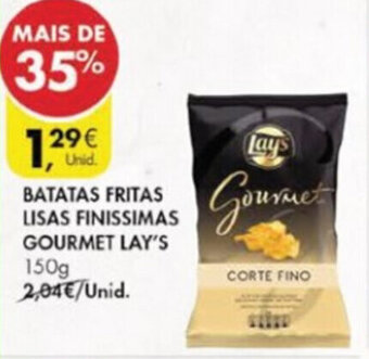 Pingo Doce Batatas Fritas Lisas Finissimas Gourmet Lay's 150g promoção