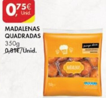 Pingo Doce Madalenas Quadradas 350g promoção