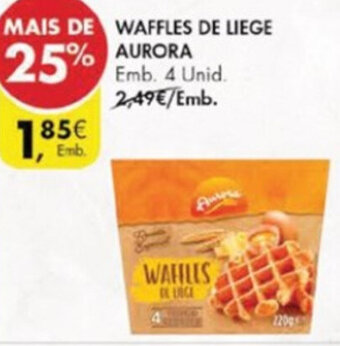 Pingo Doce Waffles de Liege Aurora 4 Unid promoção