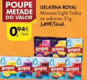 Pingo Doce Gelatina Royal 31g promoção