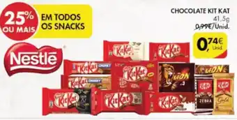 Pingo Doce Snacks Chocolate Kit Kat 41,5g promoção