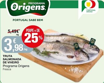 Intermarché Truta Salmonada de Viveiro promoção