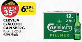 Pingo Doce Cerveja C/ Álcool Carlsberg 12x25cl promoção