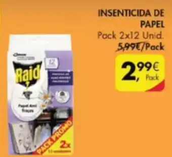 Pingo Doce Raid Insenticida de Papel 2x12 Unid promoção