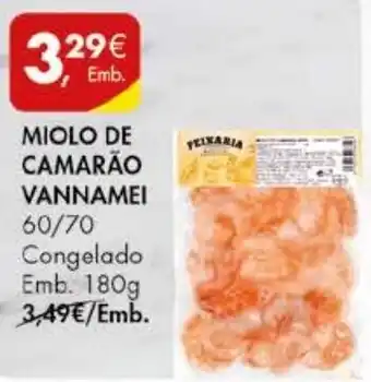 MIOLO DE CAMARÃO VANNAMEI 60/70 Emb. 180g