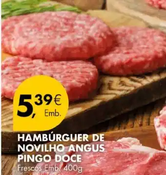 Pingo Doce HAMBÚRGUER DE NOVILHO ANGUS PINGO DOCE Frescos Emb. 400g promoção