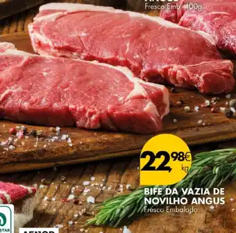 Pingo Doce BIFE DA VAZIA DE NOVILHO ANGUS Fresco Embalado promoção