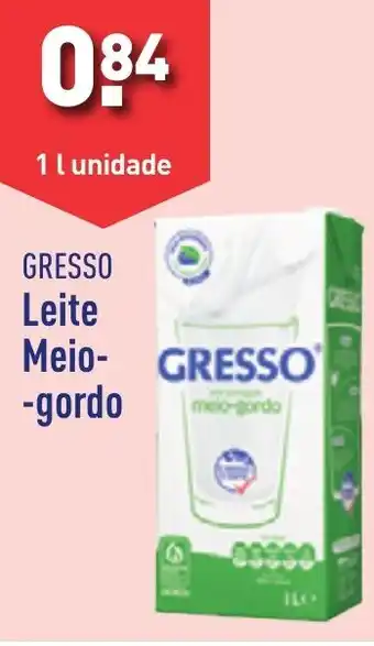 ALDI GRESSO Leite Meio-gordo 1 l unidade promoção